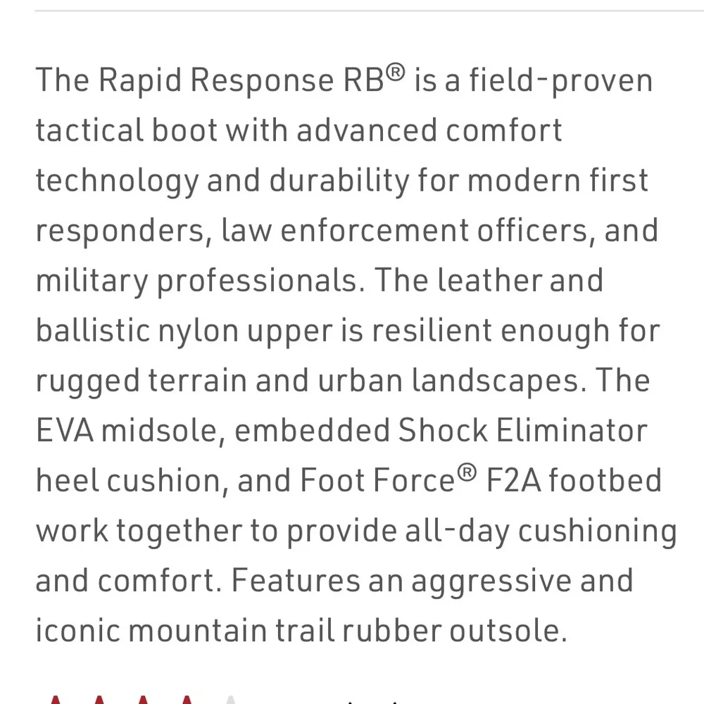 REEBOK Men’s Stelth Boots 🥾 with side zipper size 9/5 - Picture 11 of 11